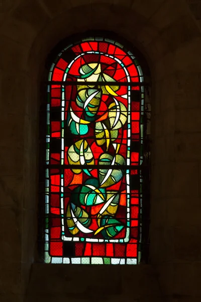 Paris - Stained glass in the Church of St. Peter in Montmartre — Stock Photo, Image