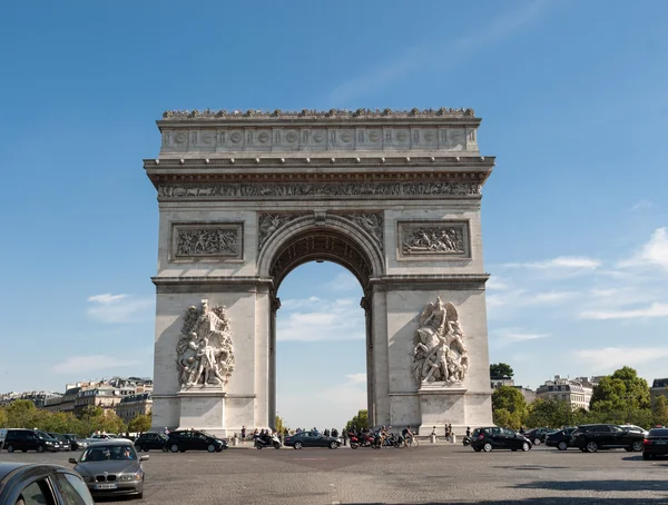 : Vítězný oblouk v Paříži - Francie — Stock fotografie