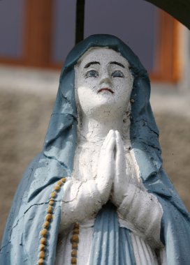 Mucharz Cracow yakınındaki eski Wayside tapınak. Polonya