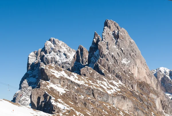 Dolomites Alpes - surplombant le groupe Sella à Val Gardena. Italie — Photo