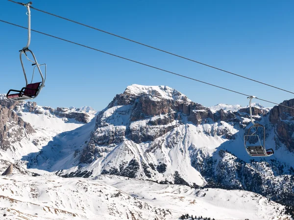 Dolomites Alps - overlooking the Sella group  in Val Gardena. Italy — Stock Photo, Image