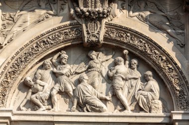 saint-etienne kilise-du-mont Paris pantheon yakınındaki. st. genevieve - paris koruyucu azizi tapınak içerir