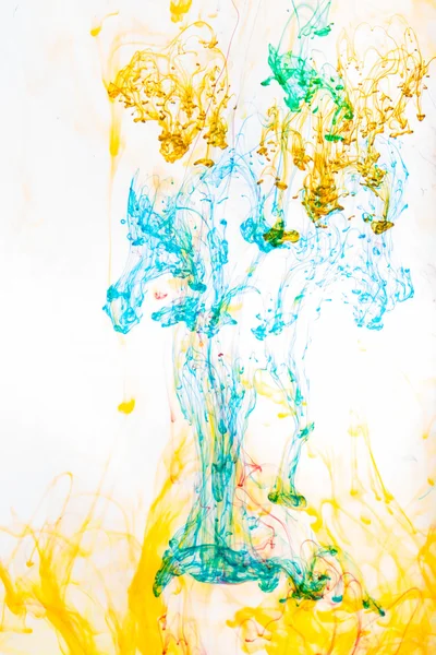 Acrylic colors and ink in water. Abstract background. — Stock Photo, Image