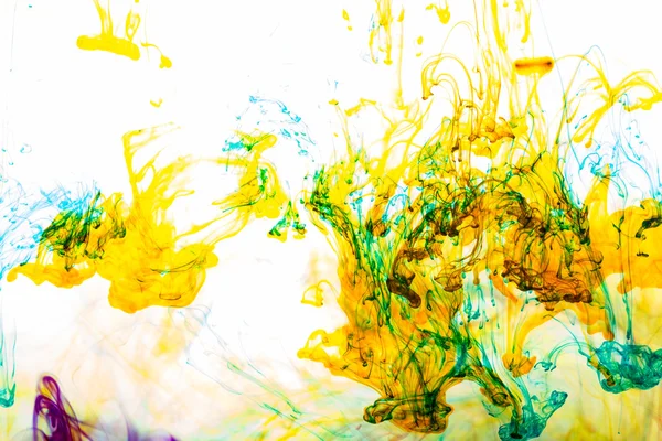 Acrylic colors and ink in water. Abstract background. — Stock Photo, Image