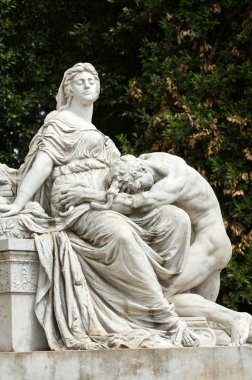 Goethe heykel, Villa Borghese, Rome, İtalya