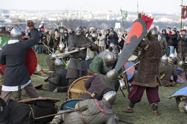 Rekawka - polsk tradition, firas i Krakow på tisdag efter påsk. — Stockfoto