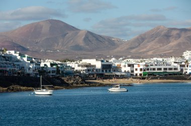 Lanzarote Playa Blanca. Kanarya Adası. İspanya