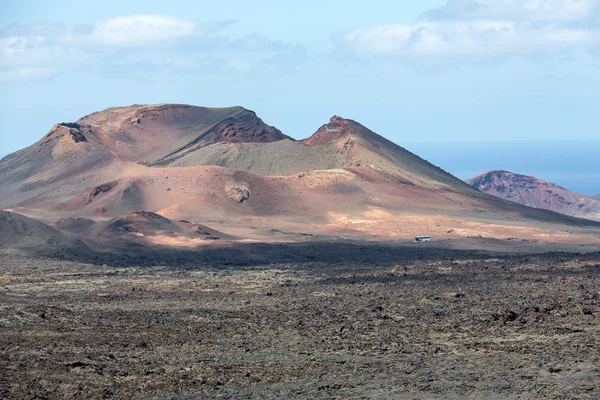 Timanfaya nationalpark i lanzarote, Kanarieöarna, Spanien — Stockfoto