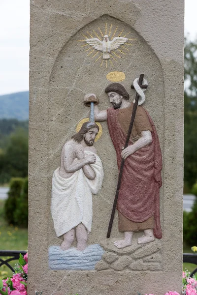 Stary Wayside shrine w Mucharz koło Krakowa. Polska — Zdjęcie stockowe