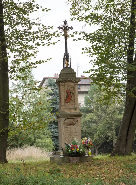 Stary Wayside shrine w Skawinie koło Krakowa. Polska — Zdjęcie stockowe