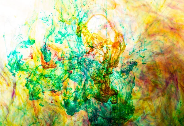 Acrylic colors and ink in water. Abstract background. — Stock Photo, Image