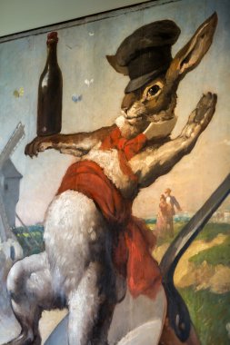 the famous poster of Le Chat Noir,