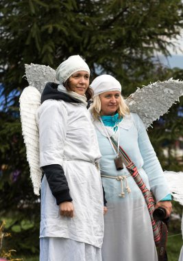 : Kış Festivali melek taşra kasabasında. Uzun yıllardır orijinal bu şekilde ülke şehir kendisi turistler önce teşvik etmektedir. Lanckorona, Polonya