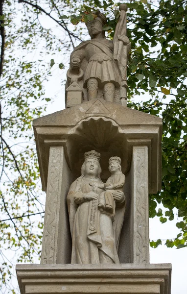 Old Wayside shrine in Siepraw near Cracow. Poland — Stock Photo, Image