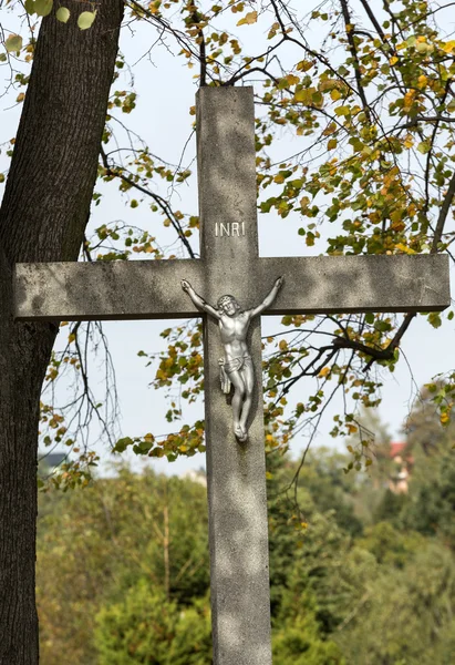 Stary Wayside shrine w Siepraw koło Krakowa. Polska — Zdjęcie stockowe