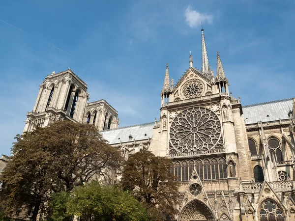 A párizsi Notre Dame-katedrális. Franciaország — Stock Fotó