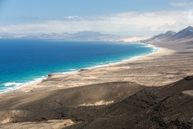 Plaj cofete, Jandia Yarımadası, Fuerteventura, Kanarya Adaları, İspanya görüntüleme