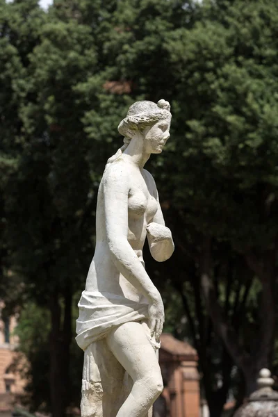Marmorstatyer i Villa Borghese, offentlig park i Rom. Italien Italien — Stockfoto