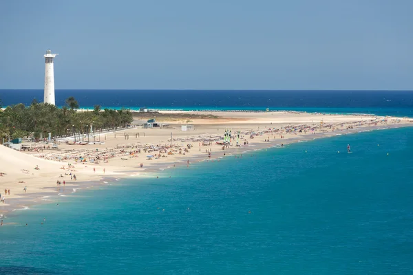 Strand a morro jable, Kanári sziget fuerteventura, Spanyolország — Stock Fotó