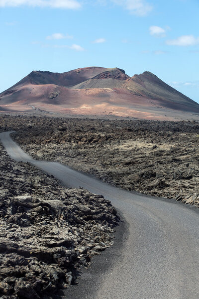 Timanfaya National Park in Lanzarote, Canary Islands, Spain
