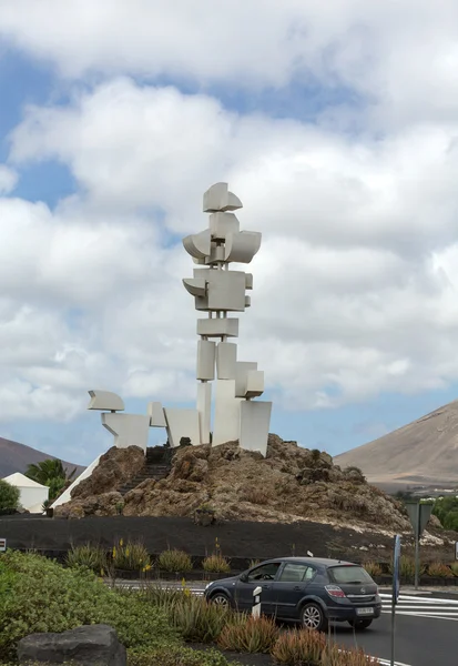 Il Monumento al Campesino in Mozaga eretto dall'artista Cesar Manrique nel 1986 è un memoriale in onore dei contadini di Lanzarote — Foto Stock