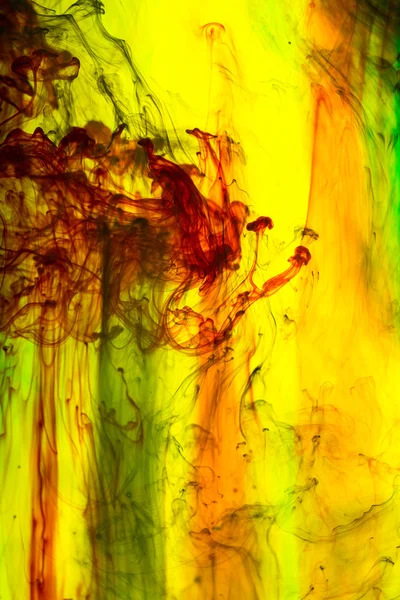 Acrylic colors and ink in water. Abstract background. — Stock Photo, Image