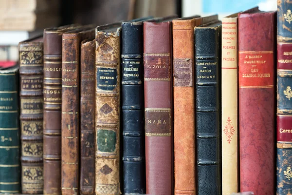 Ein Antiquariat am Kai der Seine in der Nähe der Kathedrale Notre Dame de Paris der Buchmarkt am Seine-Ufer gibt es seit dem 16. Jahrhundert — Stockfoto