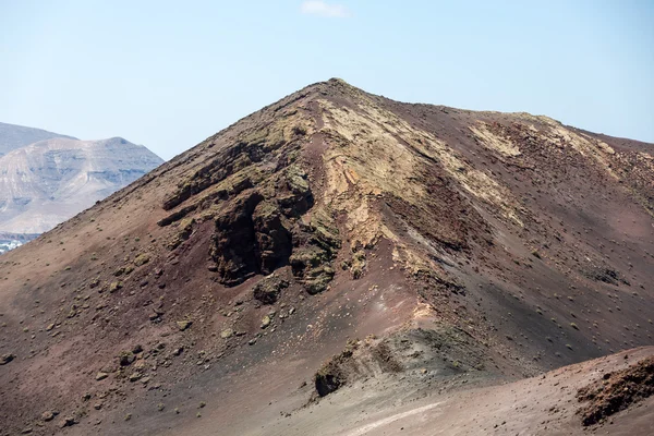 Parque Nacional Timanfaya em Lanzarote, Ilhas Canárias, Espanha — Fotografia de Stock