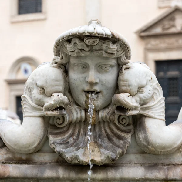 Fontana del Moro (Moor fontän) i Piazza Navona. Rom, Italien — Stockfoto