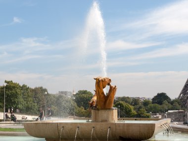 : Paris - Fountains at Tracadero clipart