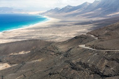 Plaj cofete, Jandia Yarımadası, Fuerteventura, Kanarya Adaları, İspanya görüntüleme