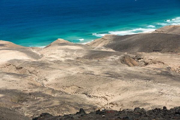 Cofete beach, view from Jandia peninsula, Fuerteventura, Canary Islands, Spain — Stock Photo, Image