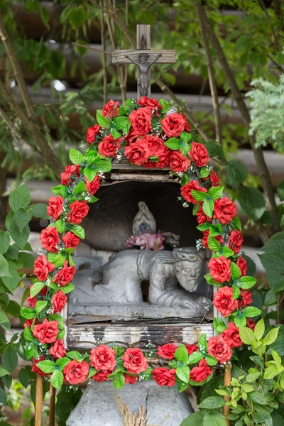 Stary Wayside shrine w Mucharz koło Krakowa — Zdjęcie stockowe