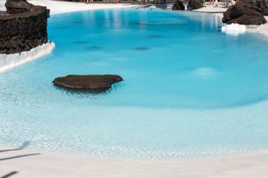 Jameos del Agua yüzme havuzunda. Lanzarote.