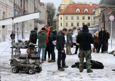 Tadeusz Kantor hakkında-yeni bir biyografik film için silah ressam, yönetmen, tiyatro Cricot2 yaratıcıları. Krakov, Polonya