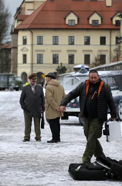 Tiro para una nueva película biográfica sobre Tadeusz Kantor - el pintor, el director, los creadores del Teatro Cricot2. Cracovia, Polonia —  Fotos de Stock