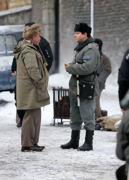 Tournage d'un nouveau film biographique sur Tadeusz Kantor - le peintre, le réalisateur, les créateurs du Théâtre Cricot2. Cracovie, Pologne — Photo