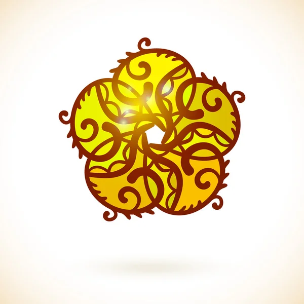 Mandala ethnique ornemental — Image vectorielle