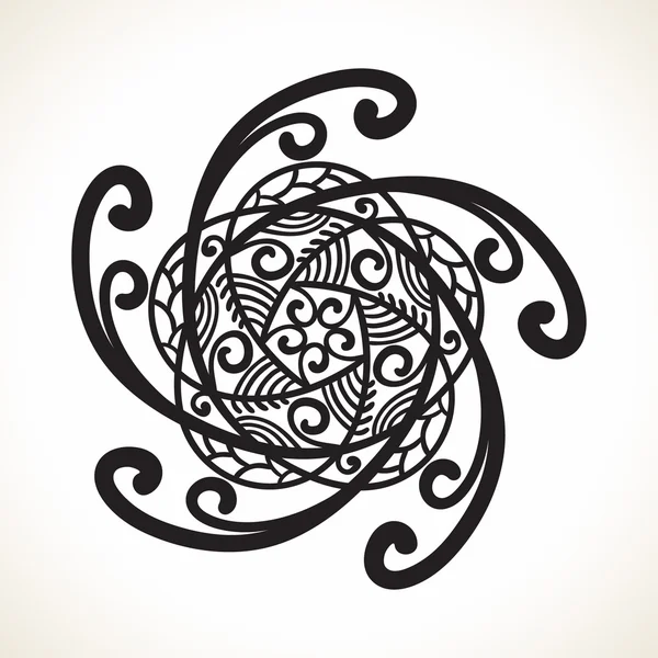 Mandala étnico ornamental — Vector de stock