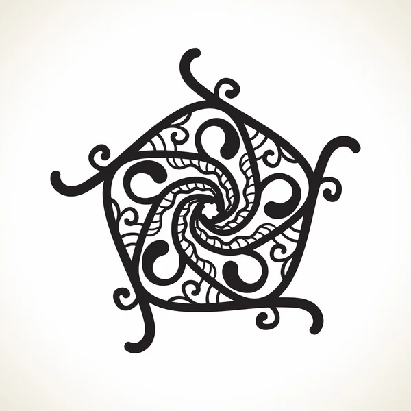 Mandala étnico ornamental — Vector de stock