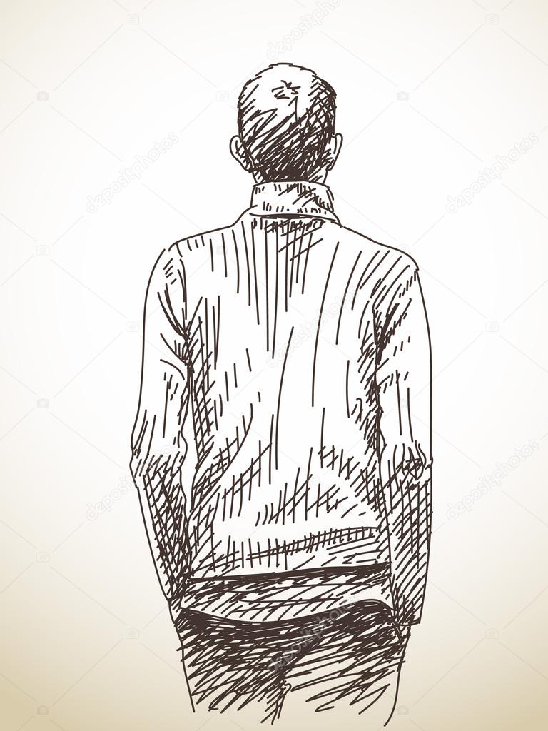 back body sketch