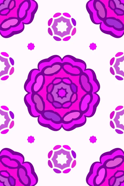 Kleurrijke bloemen ornament — Stockvector