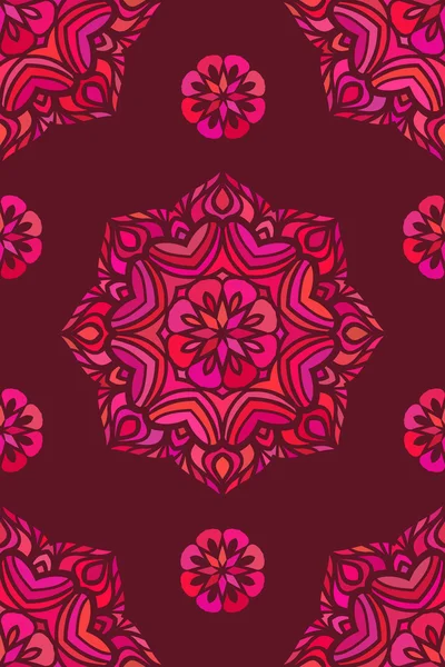 Kleurrijke bloemen ornament — Stockvector