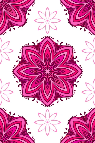 Kleurrijke bloemen ornament — Stockvector