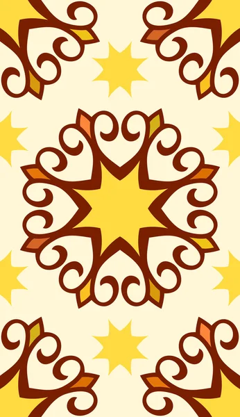 カラフルなアラビア語の飾り — ストックベクタ