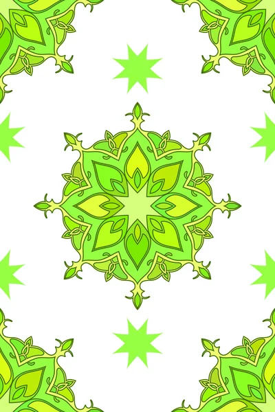 Kleurrijke bloemen ornament — Stockvector