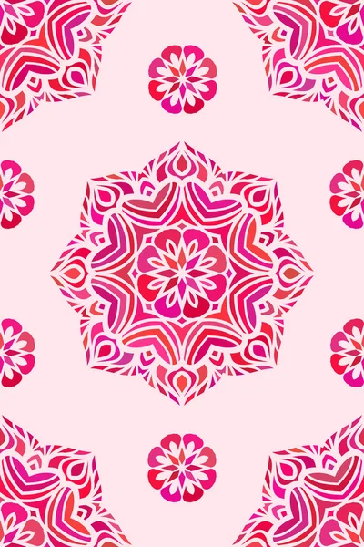 Ornement floral coloré — Image vectorielle