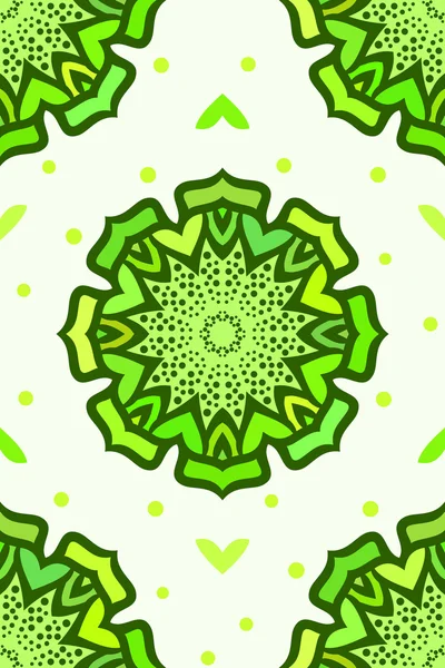 Kleurrijke bloemen ornament — Stockvector