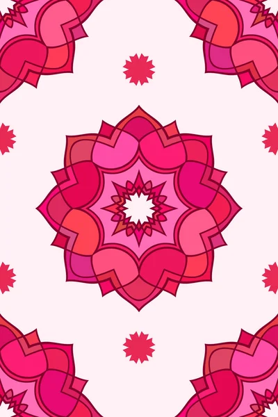 Barevný květinový ornament — Stockový vektor