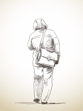 İnsan yürüme kroki